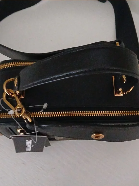 Karl Lagerfeld Black Crossbody Bag with Gold Stud Accents - Picture 6 of 6